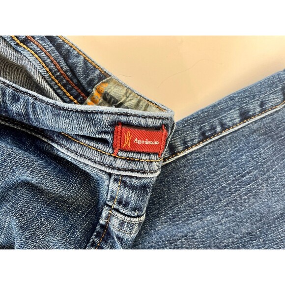 WORN Jeans Mens 38x34 Straight Leg Medium-wash Agedenim - Picture 8 of 10